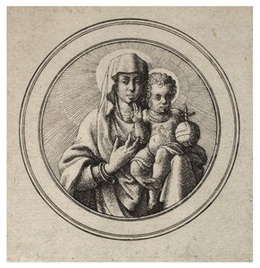 処女と子供 作： Wenceslaus Hollar